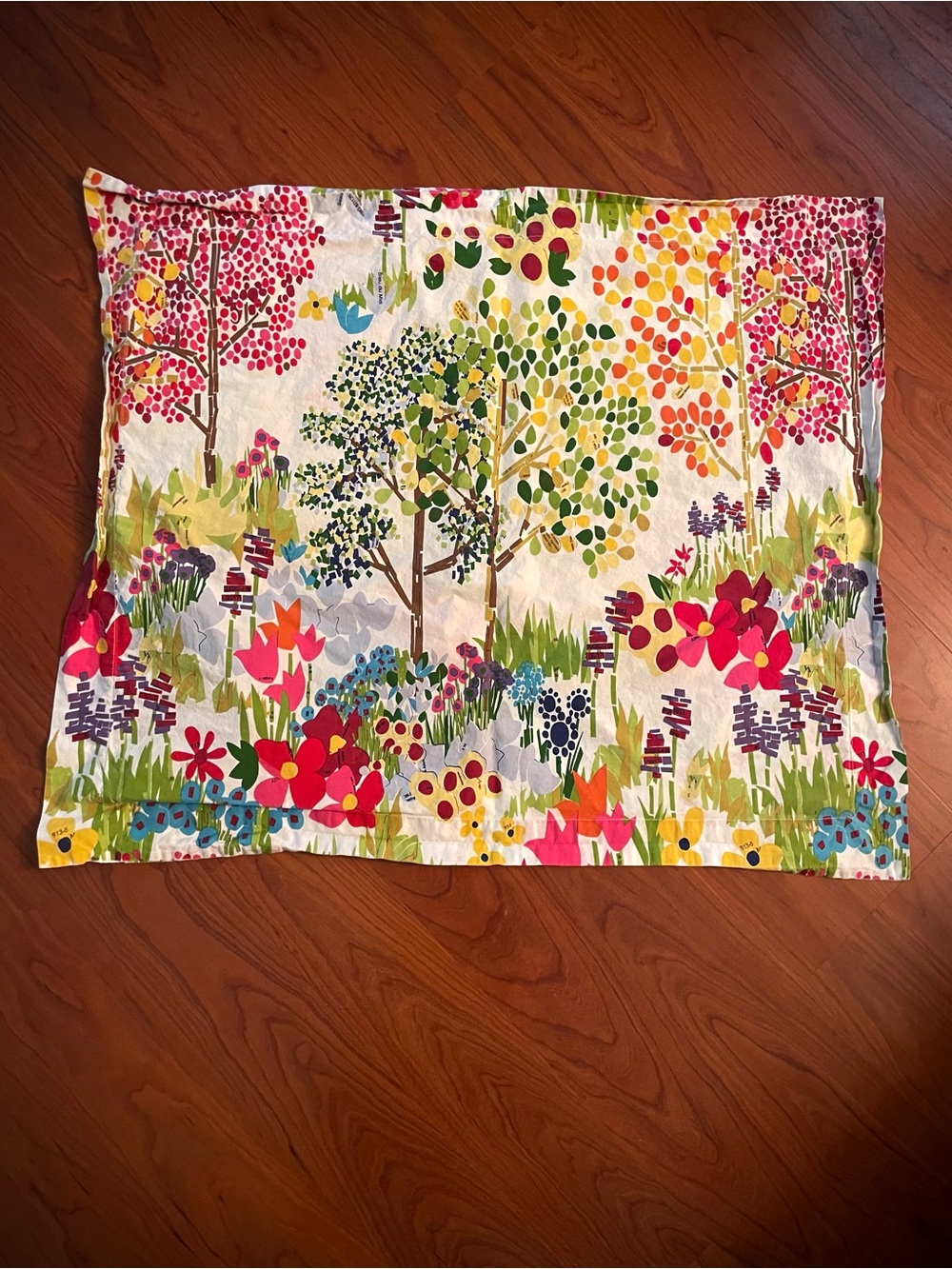 1 Pottery Barn WOODLAND Paint By Number Trees Pillow Sham Pillowcase ~ Standard